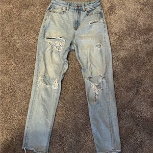 American Eagle, Size 00, Light Blue Ripped Jeans